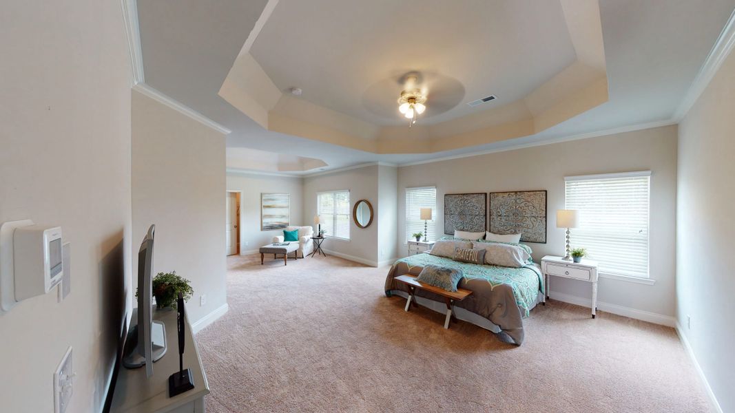 Furnished interior in a model home at Oak Mountain View in Carrollton (Image 8). Furnished interior in a model home at Oak Mountain View in Carrollton (Image 8).