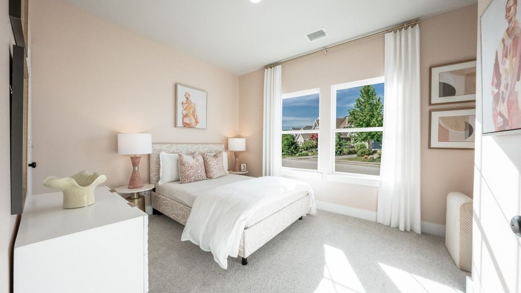 Furnished interior in a model home at The Meadows in Denton (Image 27).