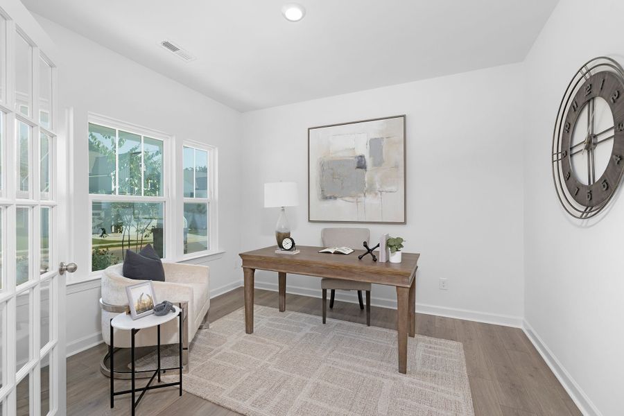 Furnished interior in a model home at Parc Northwest in Elon (Image 19). Furnished interior in a model home at Parc Northwest in Elon (Image 19).