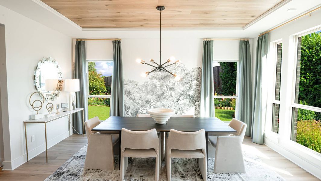Furnished interior in a model home at Hawkins Meadows in Midlothian (Image 6).