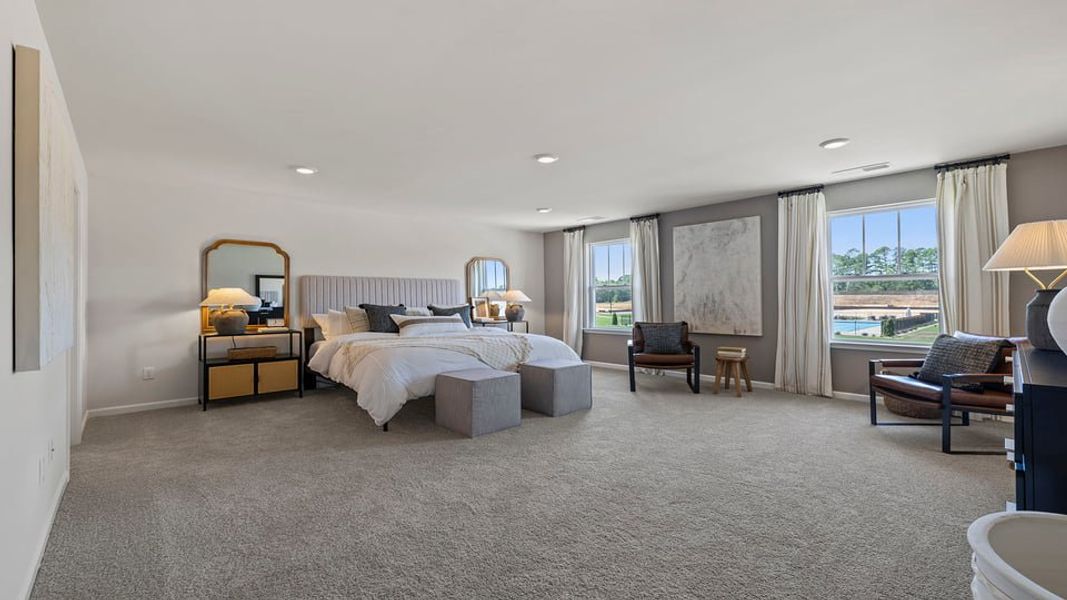 Furnished interior in a model home at Harrier Point in Woodruff (Image 24).