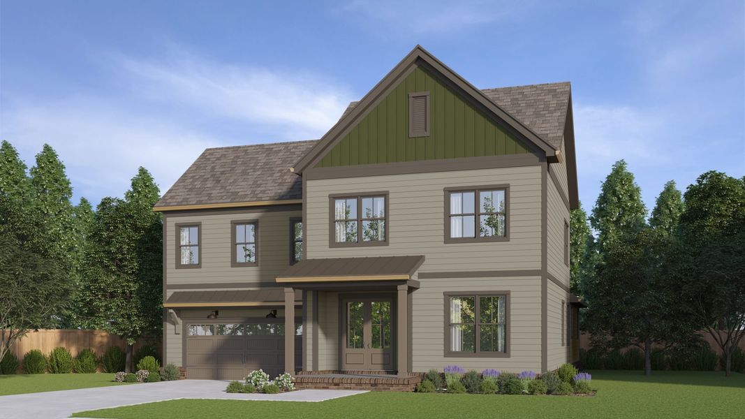 Front exterior of a home in the Marlon's Creek community, located in Spring Hill, TN (Image 7).