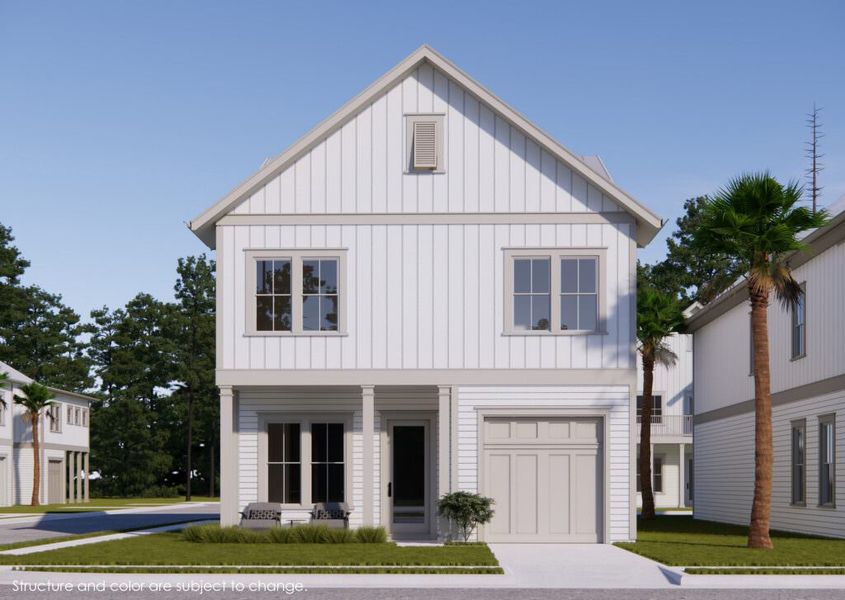 Front exterior of a home in the Nautilus Pointe community, located in Inlet Beach, FL (Image 6).