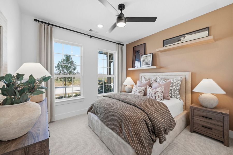 Furnished interior in a model home at Chaparral Park in Oak Point (Image 42).