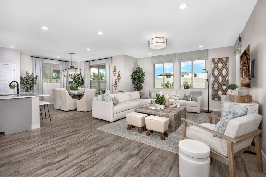 Furnished interior in a model home at Mandarin at Citrus Park in Goodyear (Image 8).