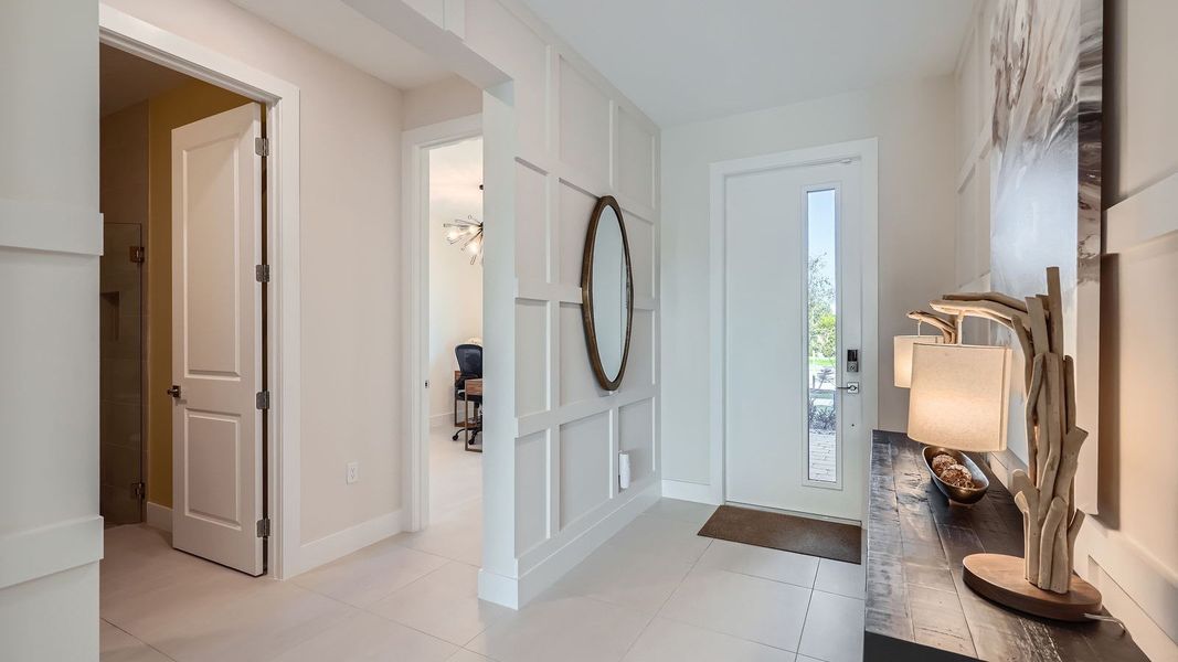 Furnished interior in a model home at Estrella Square in Homestead (Image 20). Furnished interior in a model home at Estrella Square in Homestead (Image 20).