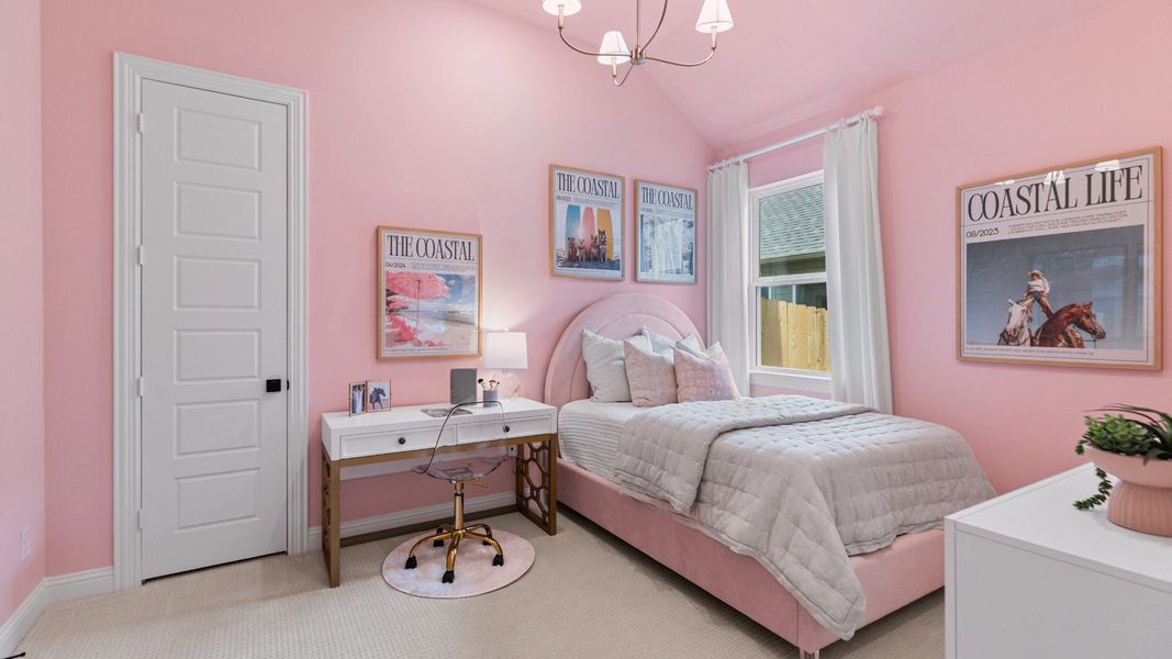 Furnished interior in a model home at Aldeana in Bonney (Image 29).