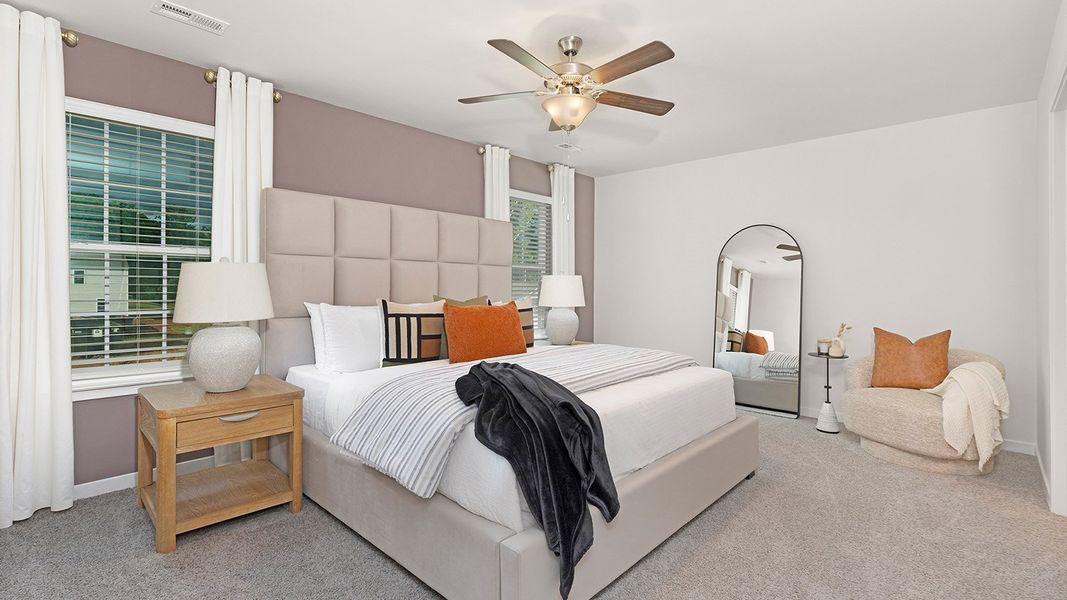 Furnished interior in a model home at Cramer Estates in Gastonia (Image 20).