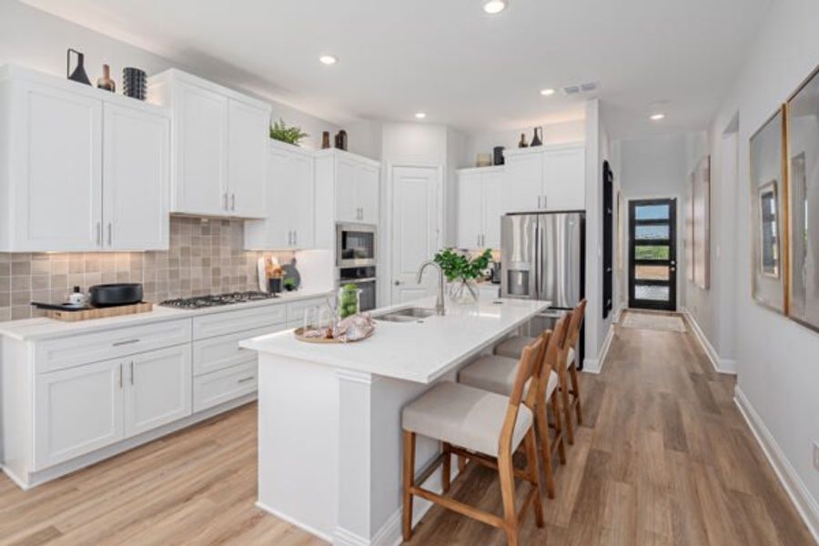 Furnished interior in a model home at Dominion at Brookhollow in Prosper (Image 8).