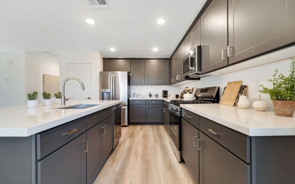 Furnished interior in a model home at Rancho Santa Rosa in Maricopa (Image 36).