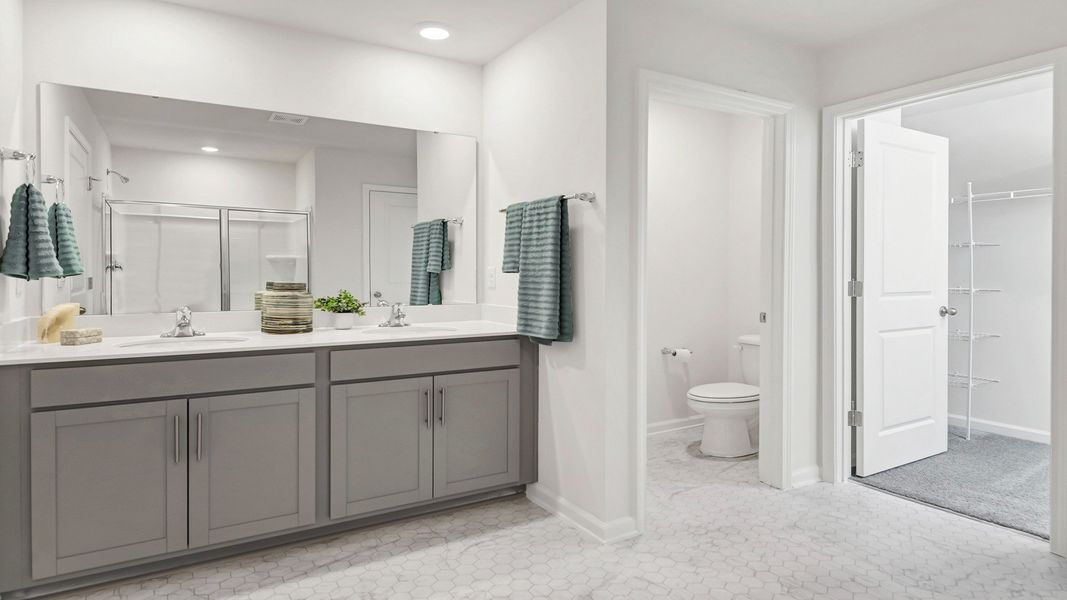 Furnished interior in a model home at Grand Oaks in Columbia (Image 43).