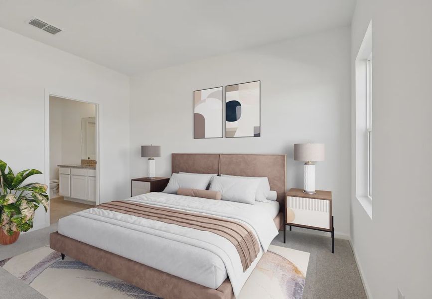 Furnished interior in a model home at Hawks Run in Kissimmee (Image 8).