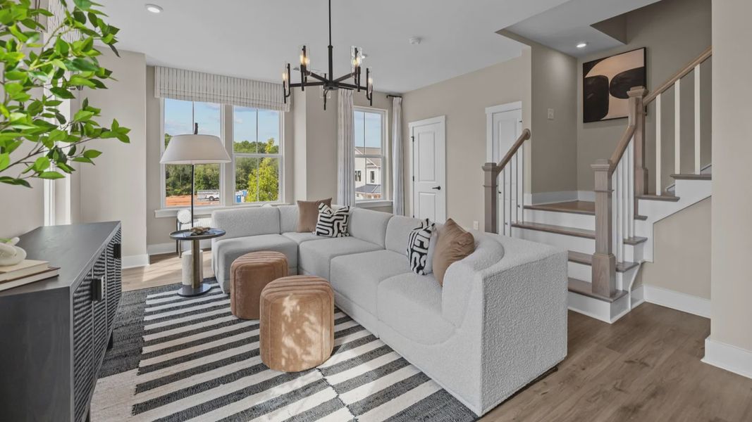The Landon Plan by DRB Homes in River District Charlotte NC - Living
