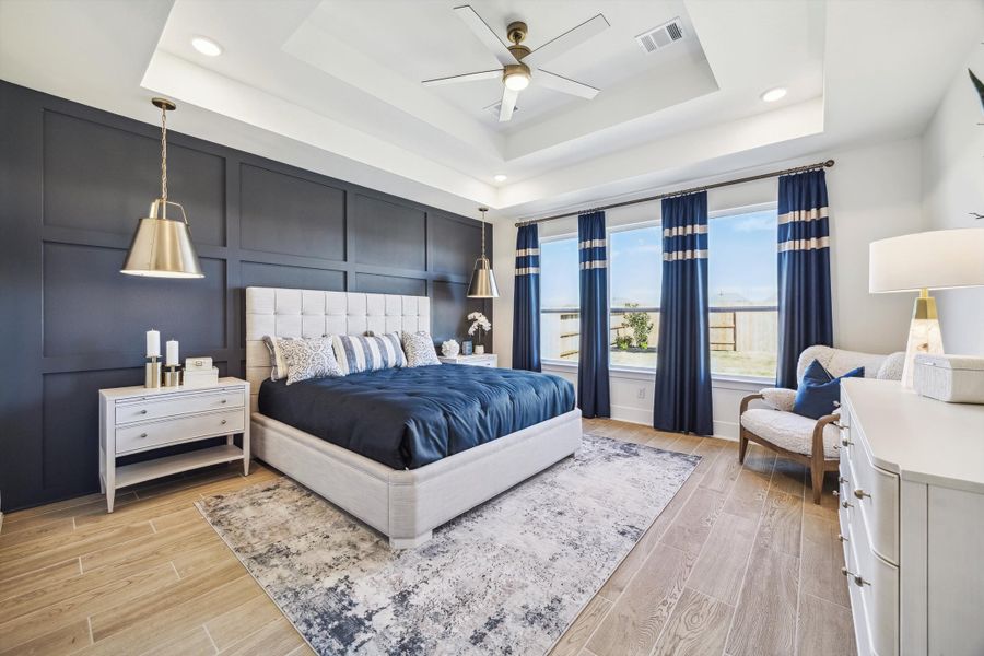 Furnished interior in a model home at Brookewater - 55' in Rosenberg (Image 16).