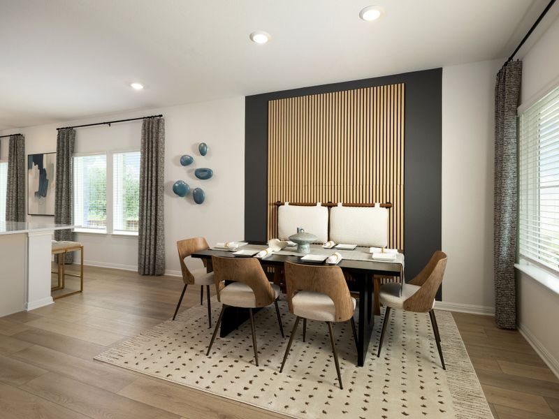 Furnished interior in a model home at Colony at Cole Springs - Arbor Collection in Buda (Image 7). Furnished interior in a model home at Colony at Cole Springs - Arbor Collection in Buda (Image 7).