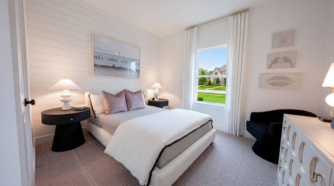 Furnished interior in a model home at Oaklawn in Van Alstyne (Image 16). Furnished interior in a model home at Oaklawn in Van Alstyne (Image 16).