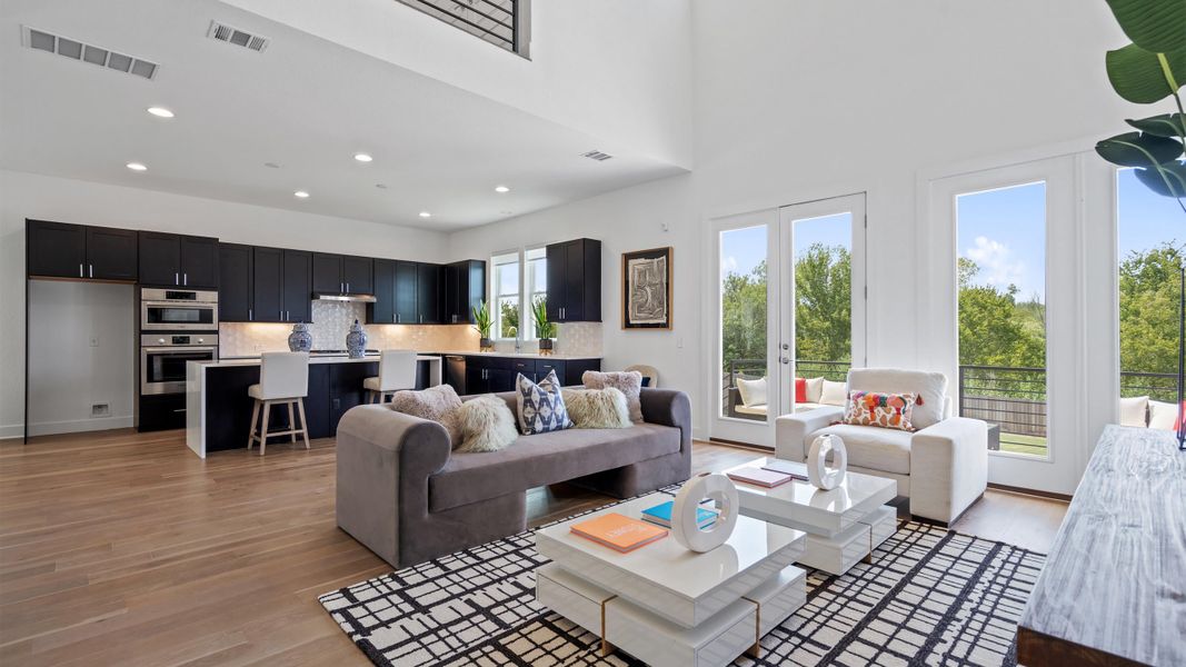 Furnished interior in a model home at Agave in Austin (Image 7).