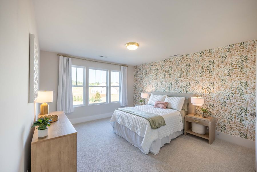 Furnished interior in a model home at Kensington in China Grove (Image 21).