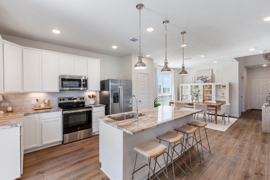 Furnished interior in a model home at Pleasant Hill in Bryan (Image 3).