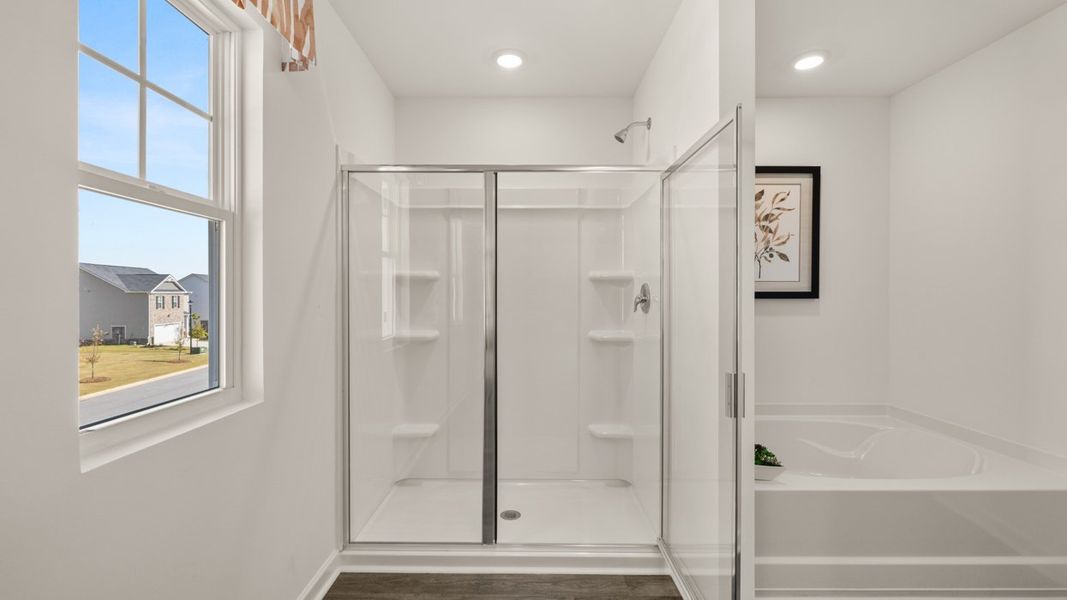 Furnished interior in a model home at Locust Grove Station - Cedar Ridge in Locust Grove (Image 29).