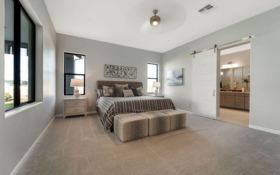 Furnished interior in a model home at Heritage Pointe in Chino Valley (Image 28).