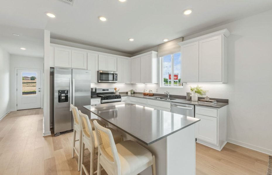 Kitchen with Island Seating
