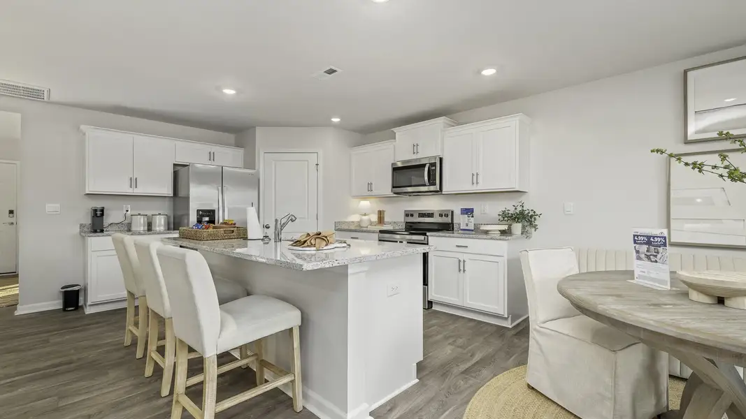 Furnished interior in a model home at Evergreen Landing in Lexington (Image 9).