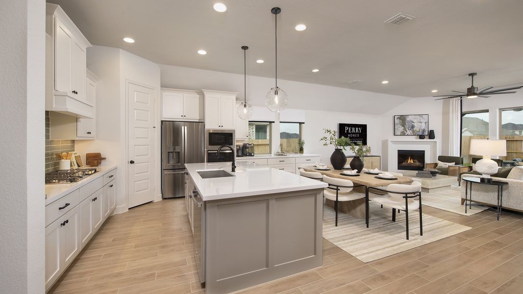 Furnished interior in a model home at Grange 50' in Katy (Image 8). Furnished interior in a model home at Grange 50' in Katy (Image 8).