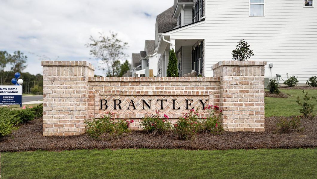 Entrance to the Brantley community in Mooresville, NC, featuring signage and landscaping (Image 2). Entrance to the Brantley community in Mooresville, NC, featuring signage and landscaping (Image 2).