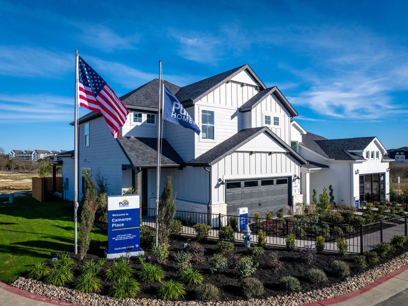 New home exterior of floor plans in community Cameron Place by Pulte Homes in Austin, TX