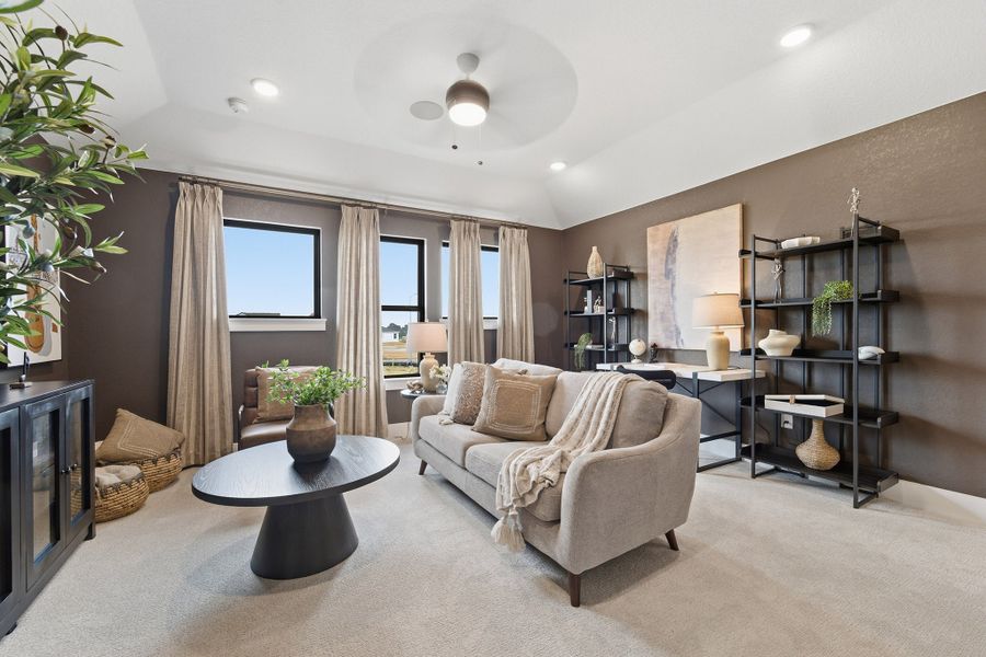 Furnished interior in a model home at Hickory Ridge Estates in Elmendorf (Image 34).