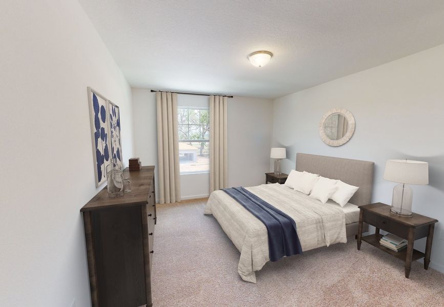 Furnished interior in a model home at The Meadows in Mebane (Image 8).