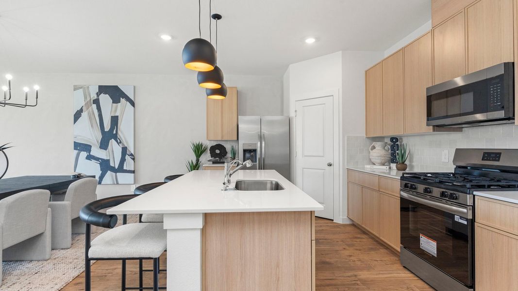 Furnished interior in a model home at Villarosa at Tamarron in Katy (Image 8).