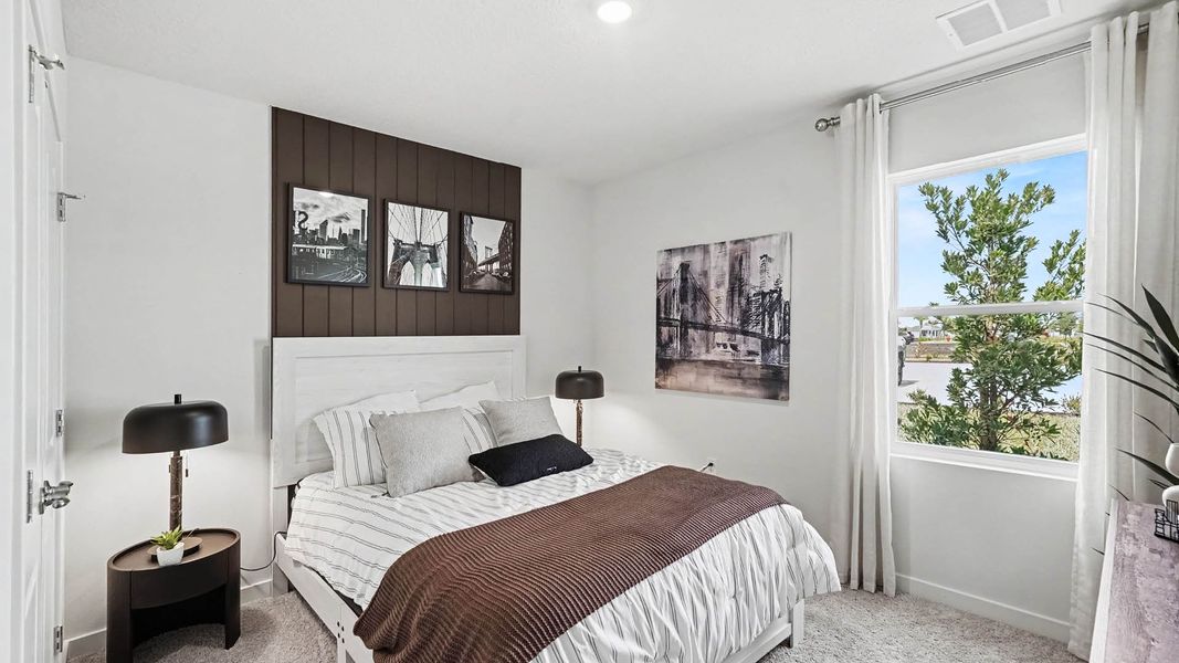 Furnished interior in a model home at Cypress Bay West in Palm Bay (Image 18).
