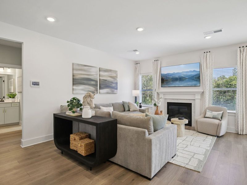 Furnished interior in a model home at Mansker Farms - Bronze Series in Hendersonville (Image 9).