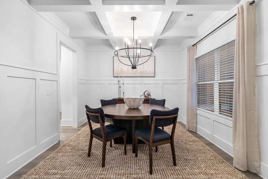 Furnished interior in a model home at Weslyn Park in Social Circle (Image 3).