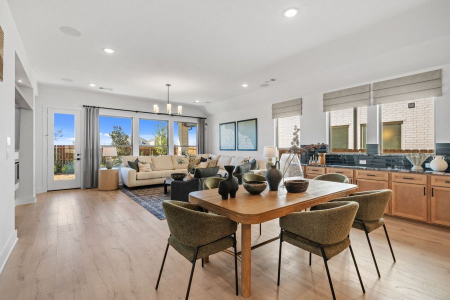 Furnished interior in a model home at Chaparral Park in Oak Point (Image 19).