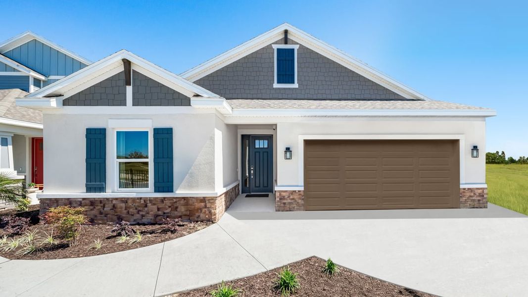Front exterior of a home in the Indigo Creek community, located in Apollo Beach, FL (Image 3). Front exterior of a home in the Indigo Creek community, located in Apollo Beach, FL (Image 3).