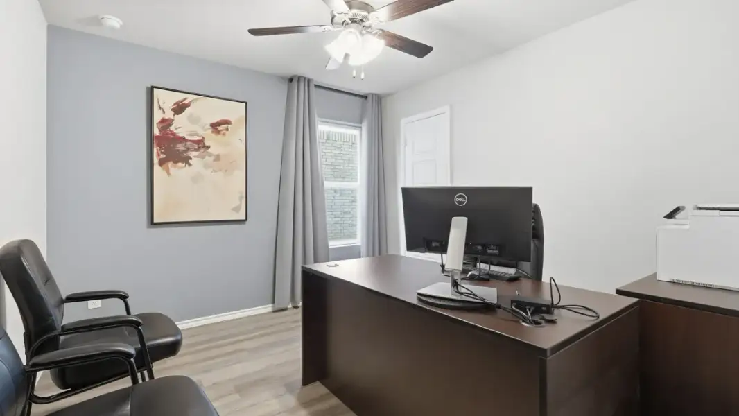 Furnished interior in a model home at Hadley Farms in Godley (Image 20).