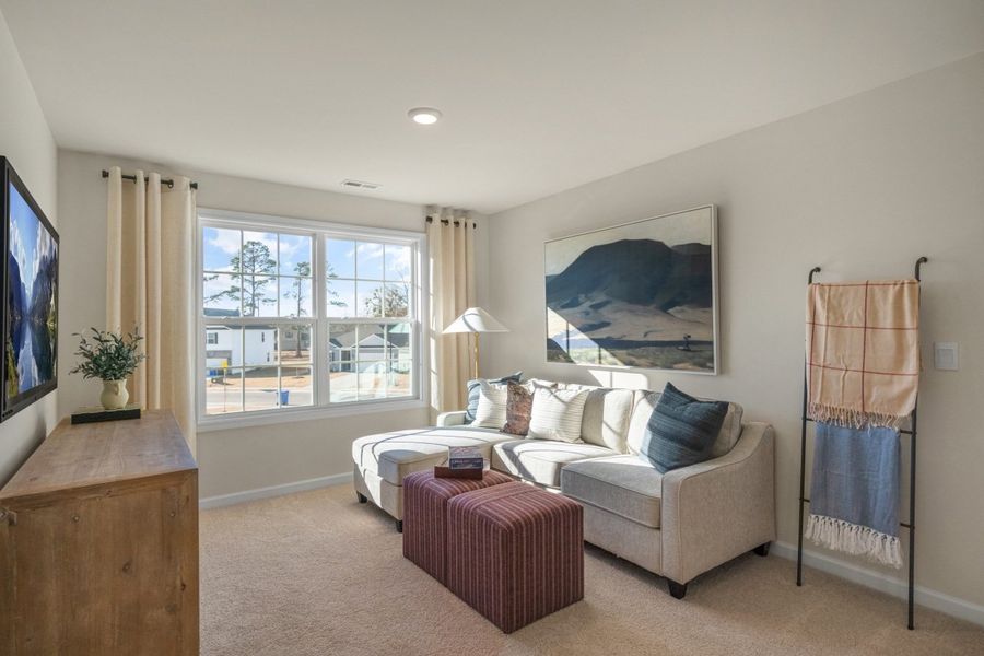 Furnished interior in a model home at Hoke Loop Ridge in Fayetteville (Image 27). Furnished interior in a model home at Hoke Loop Ridge in Fayetteville (Image 27).