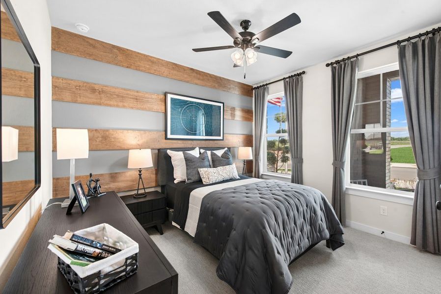 Furnished interior in a model home at East View Farms in Georgetown (Image 20).