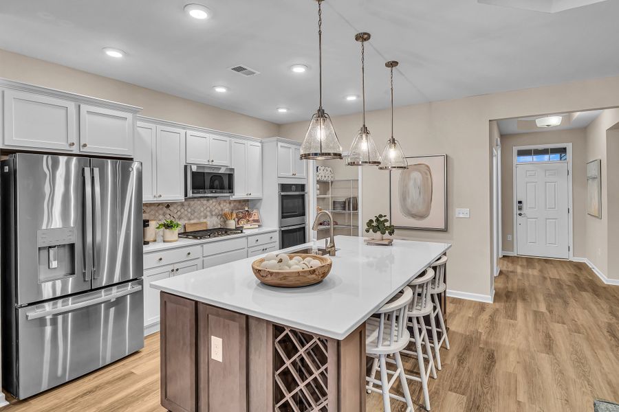 Furnished interior in a model home at The Willows in Loris (Image 9).