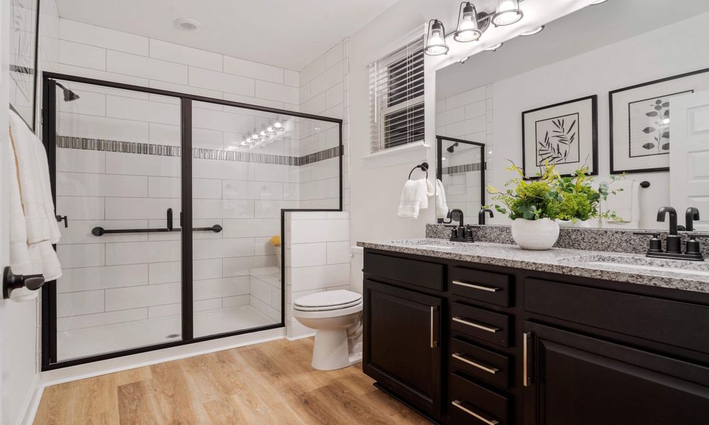 Furnished interior in a model home at Bridgewater - Shorehaven Village in Little River (Image 29).