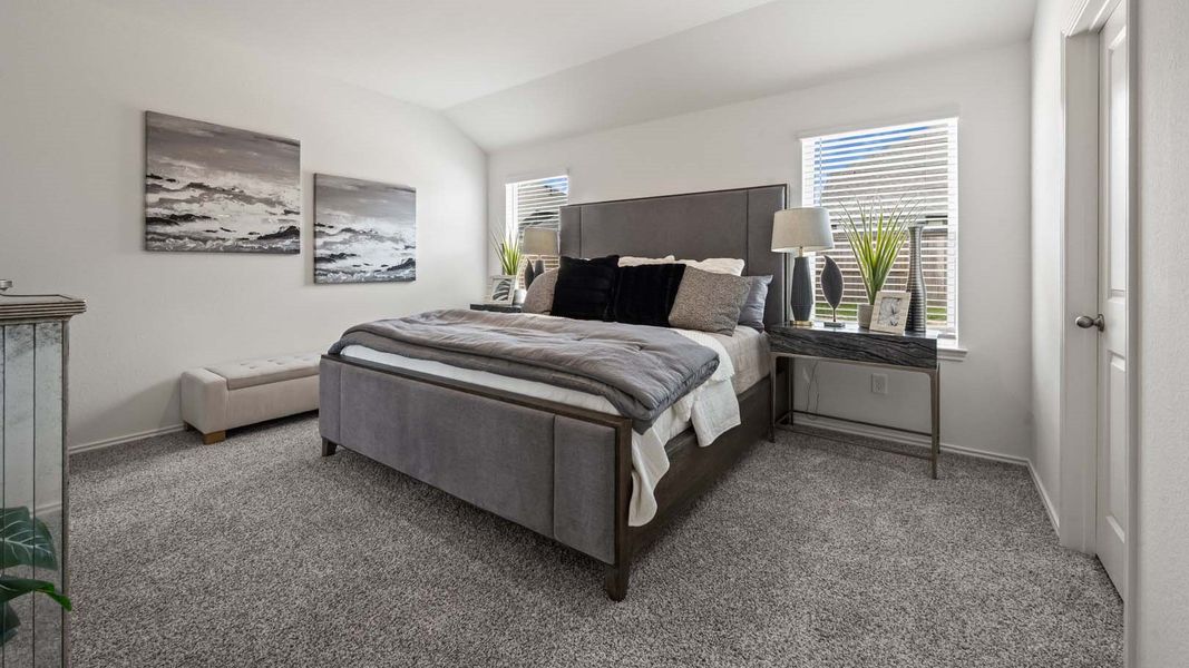 Furnished interior in a model home at Milo Farms in Rosenberg (Image 22).