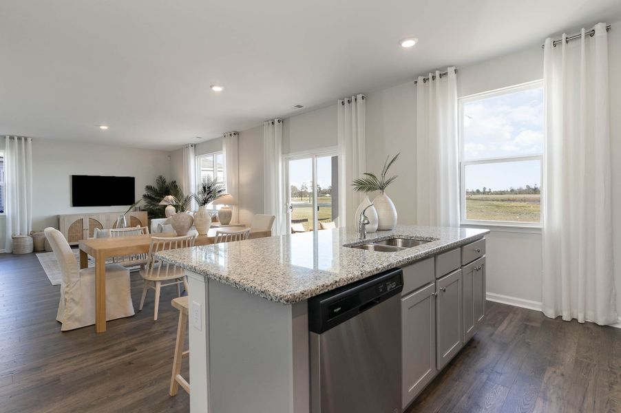 Furnished interior in a model home at Ridgefield in Conway (Image 44).