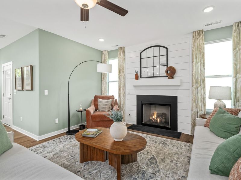 Furnished interior in a model home at Calista Farms in White House (Image 20). Furnished interior in a model home at Calista Farms in White House (Image 20).