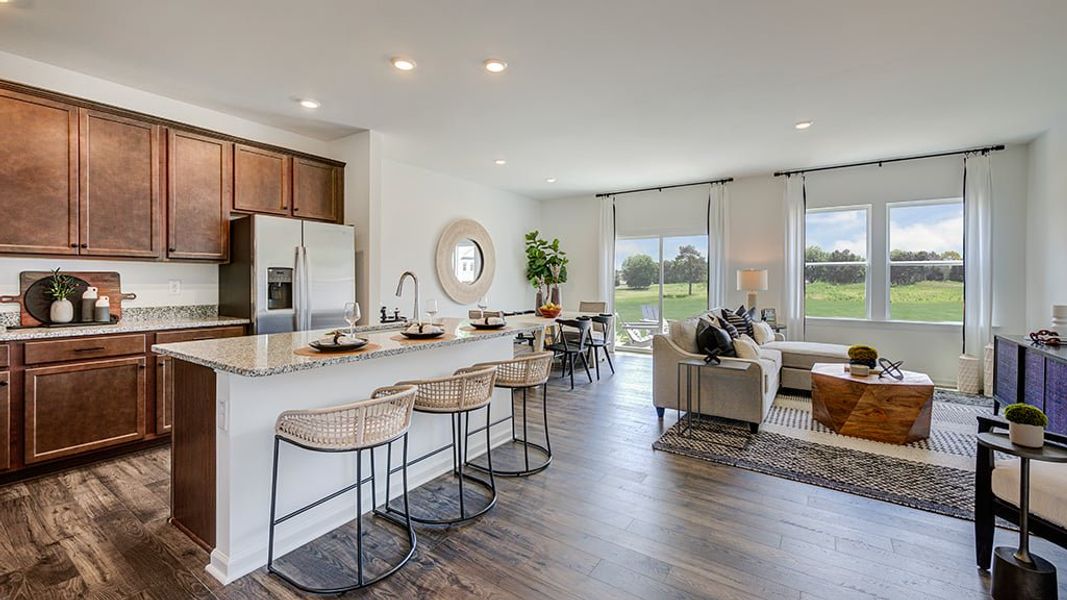 Furnished interior in a model home at Camden Townes in Angier (Image 5).