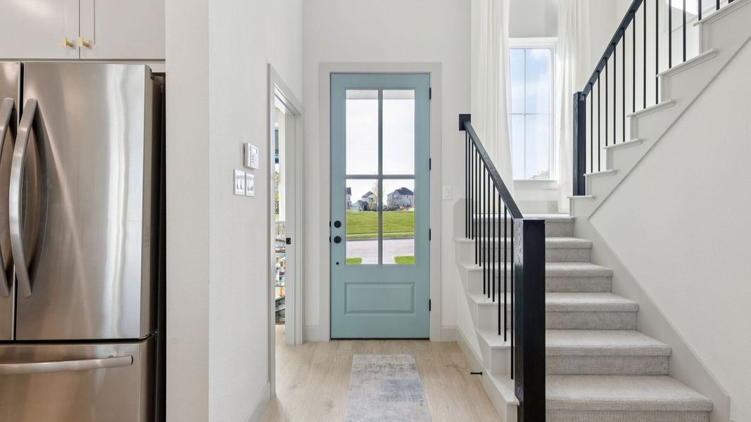 Furnished interior in a model home at Painted Tree - Woodland North in McKinney (Image 7).