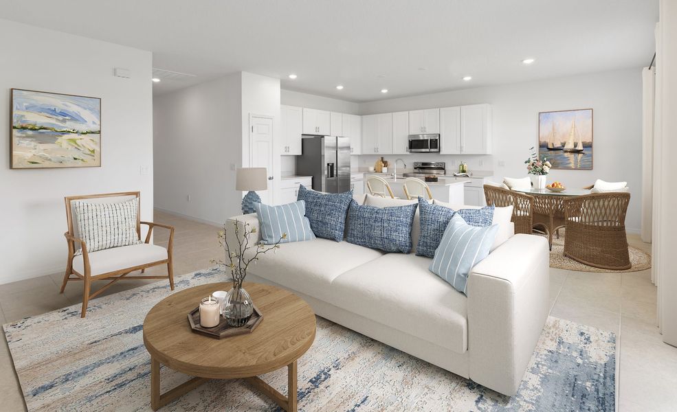 Furnished interior in a model home at Cypress Park Estates in Haines City (Image 50).