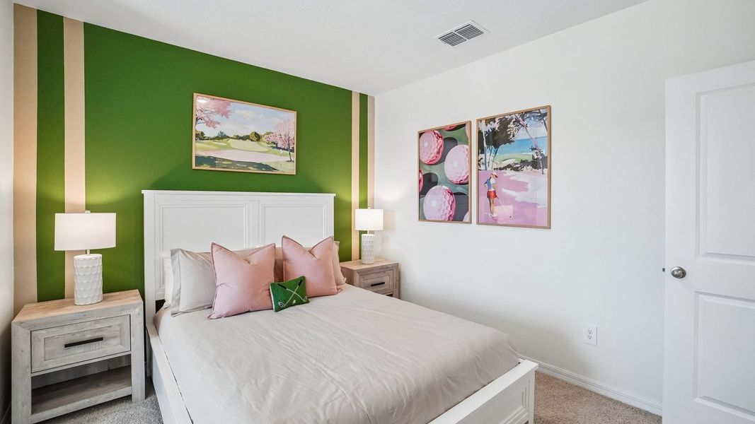 Furnished interior in a model home at Sanctuary at Citrus Park Townhomes in Tampa (Image 24).